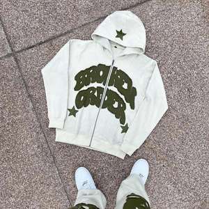 OEM Manufacturer <b>Applique</b> Embroidery And Acid Wash Streetwear Tracksuit 100% Cotton Fleece High Quality Tracksuit 450 GSM - Product Image 3