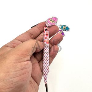 แหนบลาย Labubu ขายดี แหนบสแตนเลสอย่างดี แหนบลาย Labubu สีชมพู น้ำตาล เขียว แหนบสั่งทำพิเศษ แหนบติดขนตา - Product Image 2