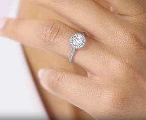 10k or jaune, or rose et or blanc taille ronde laboratoire cultivé diamant bague de mariage coupe ronde diamant bague de fiançailles cadeau pour elle - Product Image 2