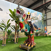 Dinosaure animatronique électrique à monter pour les parcs d'attractions, les centres commerciaux et les aéroports - Construction métallique Utilisation intérieure/extérieure