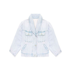 Vente en gros de nouvelle veste en jean tendance de haute qualité pour femmes dans des couleurs unies grande taille veste en coton pour femmes - Product Image 6