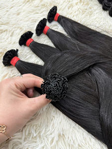 Premium suave sedoso vietnamita a granel al por mayor virgen Remy doble trama cinta extensiones de cabello humano queratina aspecto Natural - Product Image 3