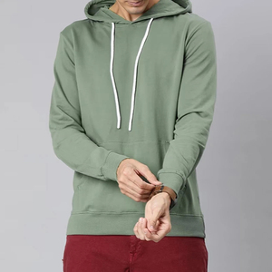 Nouveau pull grande taille sweat à capuche homme 100% coton solide hiver haute qualité personnalisé polaire coupe régulière - Product Image 5