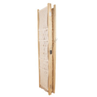 Paravent en bois et coton naturel personnalisé fait à la main pour les occasions de mariage