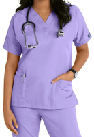 Blusa Médica de Jersey de Algodón y Poliéster de la Mejor Calidad para Mujer, Uniforme de Doctora, Talla y Color Personalizados, para Uso Hospitalario