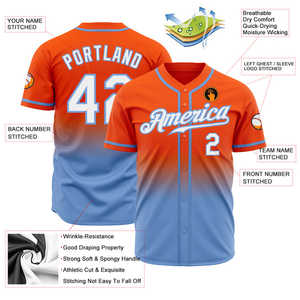 Ropa deportiva de softbol de béisbol personalizable de alta calidad, uniformes totalmente atléticos impresos digitalmente, softbol de poliéster transpirable - Product Image 5