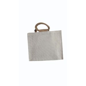 Bolsa de Compras de Yute Ecológica, Bolsa Reutilizable Resistente de Yute, Bolsa de Playa para Compras, Bolsa de Almacenamiento con Impresión Personalizada - Product Image 2