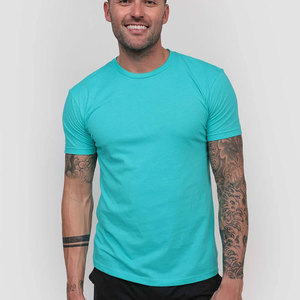 T-shirt à manches courtes imprimé respirant uni T-shirt en tricot OEM pour hommes adultes - Product Image 1