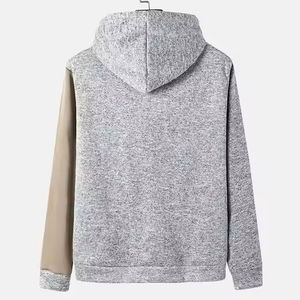 Sudadera con capucha de lana mezclada de algodón básica de alta calidad para hombre con logotipo personalizado para invierno con su propio logotipo Servicio OEM - Product Image 2