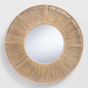 Vente à chaud Miroir mural de salle de bain en jute de luxe Bon prix Décors pour la maison en gros et décorations de miroir - Product Image 4