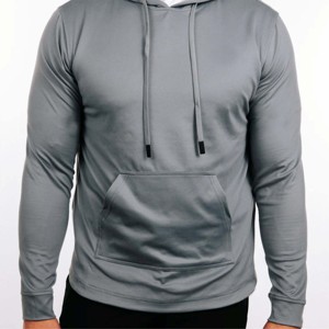 Vente en gros OEM Pull à capuche fuselé pour hommes Street Wear Sweat-shirt à doublure polaire Saison d'hiver à capuche avec techniques lavées - Product Image 2