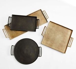 Nouvelle arrivée plateau de service alimentaire de forme ronde plateau de service alimentaire en acier inoxydable de première qualité de fabricants et de fournisseurs - Product Image 2