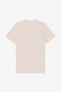 เสื้อยืดคอกลมสีเบจสำหรับผู้ชาย ผ้าฝ้าย 100% แขนสั้น เนื้อผ้านุ่ม ออกแบบมาเพื่อการผลิตงานศิลปะตามสั่ง - Product Image 5