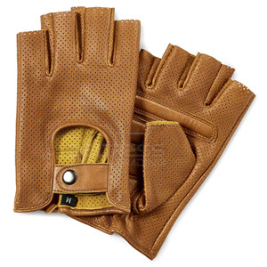 Original <b>Fingerless</b> Waterproof Leather Driving <b>Gloves</b> Latest Fashion Comfortable Cycling <b>Gloves</b> with Custom Logo Low Prices - Product Image 1