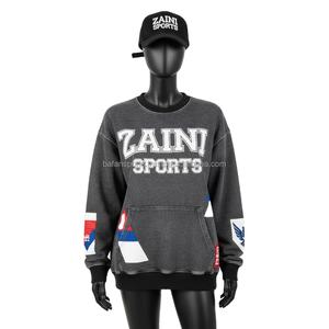 Sudadera de gran tamaño para mujer, algodón, poliéster, forro polar, cálido, suave, logotipo personalizado, estampado de farol, ropa de calle, Top, sudaderas transpirables para mujer - Product Image 6