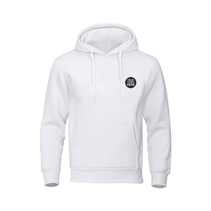 Sweat à capuche personnalisé d'hiver épais, écologique, respirant, imprimé numériquement, avec ourlet fendu, style hip-hop, sans logo, avec cordon de serrage - Product Image 1