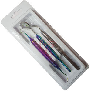 ชุดตรวจทางทันตกรรมขั้นพื้นฐาน Dogmatic International ชุดเครื่องมือวินิจฉัยแบบใช้ซ้ำได้ ทำจากสแตนเลส 3 ชิ้น ใช้พลังงานแบบแมนนวล - Product Image 2