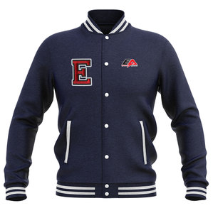 Chaqueta universitaria de invierno Fabricante Suave Algodón Poliéster Fleece Flat Knitted Poliéster Ropa deportiva Cierre de cremallera Bordado - Product Image 1