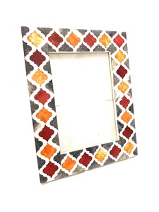 Cadre photo décoratif carré en incrustation d'os, design personnalisé, artisanat, décoration murale, taille et couleur personnalisables - Product Image 6