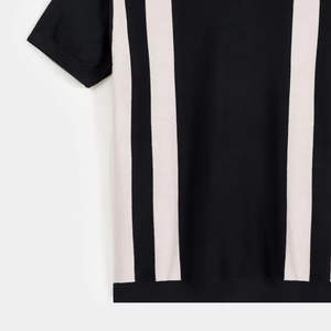 T-shirt d'été formel pour homme de haute qualité, en piqué 100 % coton tricoté, avec logo personnalisé, manches courtes, fermeture éclair, séchage rapide et respirant - Product Image 3