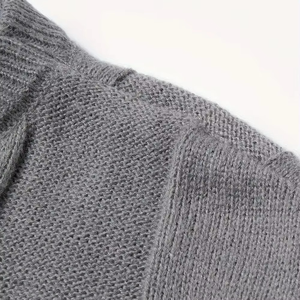 Pulls en polyester pour hommes personnalisés, respirants, anti-rétrécissement, élégance moderne d'usine, OEM personnalisable, étiquette avant, motif d'hiver - Product Image 6