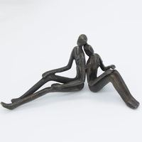 Sculpture décorative en aluminium moderne géométrique pour homme et femme, couleur noire, objet de table suspendu, nouveau design, haute qualité