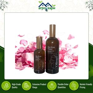Premium Quality Wholesale 100% <b>Pure</b> Organic Bulgarian <b>Rose</b> <b>Water</b> Hydrosol Rosa Damascena Leaves | Skincare Glass Bottles 100ml - Product Image 2