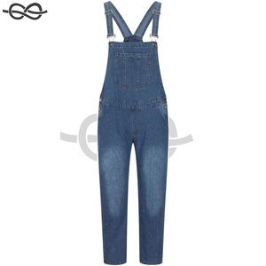 Salopette en jean grande taille pour hommes Salopette de travail en coton baggy Pantalon léger et confortable avec poches pour activités de plein air - Product Image 6