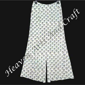 Pantalon d'été évasé personnalisable pour femmes Pantalon ample à jambe large et légère en tissu de coton respirant Pantalon #1 de vente chaude - Product Image 2