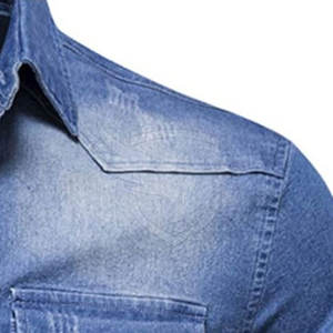 เสื้อยีนส์สำหรับผู้ชายเสื้อยีนส์ระบายอากาศได้ดีวัสดุดีที่สุดสำหรับผู้ชายสไตล์ไม่เหมือนใคร - Product Image 4