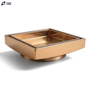 Chứng nhận Brass phòng tắm vòi hoa sen giặt khu vực thoát nước <span class=keywords><strong>S</strong></span>àn Chất thải với gạch chèn Brass PVD mạ điện - Product Image 5