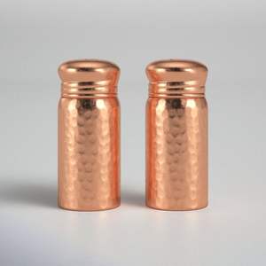 Trusted Manufacturer Heritage Finish Brass <b>Salt</b> <b>Pepper</b> <b>Set</b> With Traditional Crafting For Classic Kitchen Accessories - Product Image 3