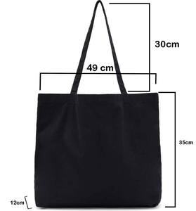 Bolso de mano de playa con diseño de rayas de lona de algodón para mujer, bolso de algodón con cierre de cremallera y logotipo personalizado - Product Image 2