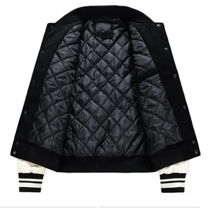Chaqueta universitaria con bordado personalizado, ropa informal elegante, chaqueta de béisbol universitaria de gran tamaño, moda deportiva para exteriores - Product Image 3