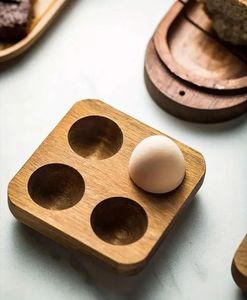 Handmade Premium Quality Mango Acacia Wood <b>Egg</b> Holder Eco-friendly 12-<b>Egg</b> <b>Storage</b> Tray for Home Kitchen Bakery Use - Product Image 3