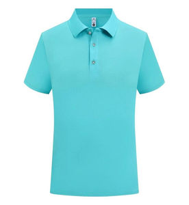 Vente en gros de polos pour hommes en coton respirant, style décontracté, manches courtes, tricot, longueur standard, motif uni, teinture unie - Product Image 1