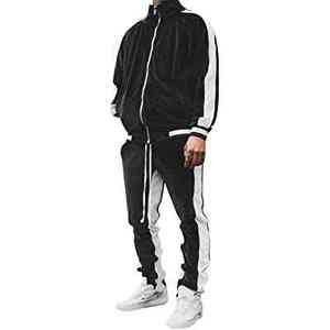 Chándal sólido de terciopelo sostenible para hombre, de talla grande, con capucha, para invierno, elegante, para adultos, transpirable, de secado rápido, para gimnasio, ropa de calle, Unisex - Product Image 4