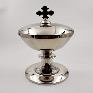 Ciborium โลหะคลาสสิกสำหรับบ้านโบสถ์ผลิตภัณฑ์รอบแก้วไวน์เงินและสีทองความแปลกใหม่โกธิคทุบของขวัญสินค้า - Product Image 6