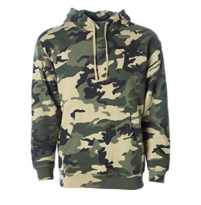 Sudadera con Capucha de Camuflaje para Hombre, 100% Algodón, Diseño Sólido, Impresión Serigráfica, Ecológica, Transpirable, para Otoño - Product Image 1