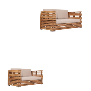 Precio de fábrica, sofá de madera de teca, muebles para exteriores, sofá Morden para exteriores, jardín, Salón al aire libre, sofá - Product Image 4