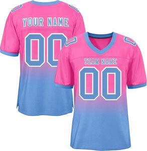 Uniforme deportivo de calidad superior, camisetas de fútbol americano de neón brillante, colores fluorescentes llamativos, nombre y número personalizados - Product Image 5