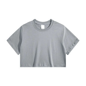 Top corto transpirable para mujer, cómodo, superventas, tendencia superior, antiarrugas, estilo perfecto, ropa informal, Top corto, camisa ligera - Product Image 5