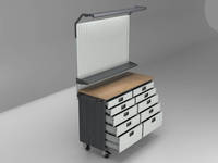 Système d'armoires à outils modulaires DETAY, établi professionnel, solution de rangement pour garage, structure démontable OEM, haute qualité 10
