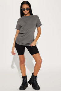 <b>Women</b> Half Tights Nylon Spandex High Waist Middle Length Tight <b>Shorts</b> Custom Logo <b>Black</b> Cross Breathable <b>Shorts</b> - Product Image 3