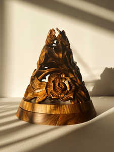 Quemador floral Quemador Oudh Soportes de incienso de madera hechos a mano - Product Image 6