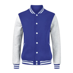 Top de moda de alta calidad Chenille bordado hombres Universidad personalizado béisbol bombardero Letterman cuero Varsity chaqueta de fábrica directa - Product Image 6