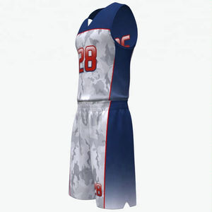 Maillots et shorts de basket-ball d'équipe, impression par sublimation personnalisée, kit d'entraînement professionnel réversible - Product Image 6