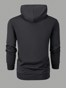 Sweats à capuche surdimensionnés personnalisés avec fermeture éclair pour hommes 100% polyester Pull unisexe Sweatshirts à capuche de haute qualité - Product Image 5