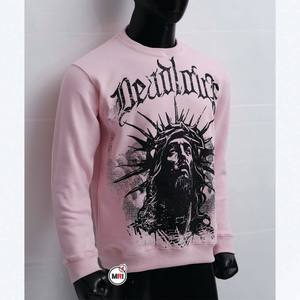 2025 Unisex Light <b>Pink</b> Regular Fit Street Wear Hoodie High Quality Custom Screen Print Plain Dyed Fleece 100% Cotton Heavy - Product Image 1