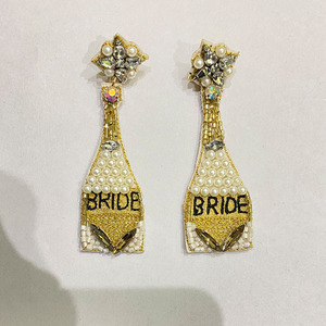 Pendientes de fabricación india, joyería con cuentas, precio con descuento - Product Image 5